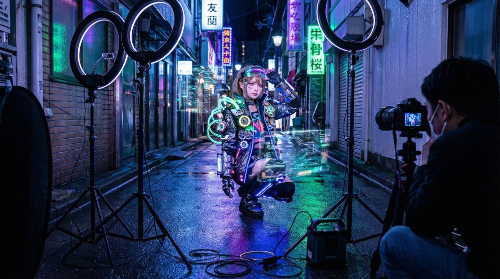 青柠视频赛博朋克cosplay写真视频