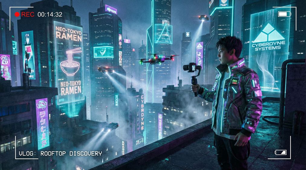 青柠视频城市探索vlog视频